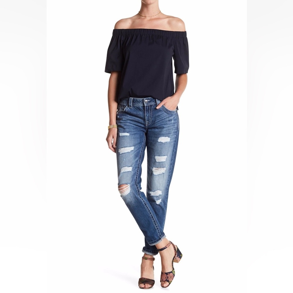 Miss Me Distressed Boyfriend Denim Jeans